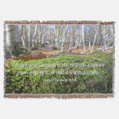 Baumschlummer im Herbstmoos - Personalisiert Decke