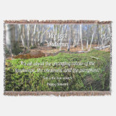 Baumschlummer im Herbstmoos - Personalisiert Decke