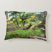 Baumschlummer im Herbstmoos - Personalisiert Dekokissen (Rückseite)