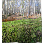 Baumschlummer im Herbstmoos - Personalisiert Duschvorhang (Vorderseite)