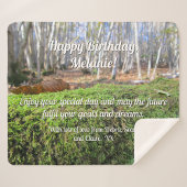 Baumschlummer im Herbstmoos - Personalisiert Sherpadecke