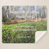 Baumschlummer im Herbstmoos - Personalisiert Sherpadecke