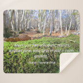 Baumschlummer im Herbstmoos - Personalisiert Sherpadecke