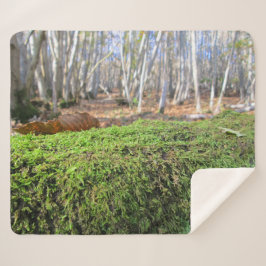 Baumschlummer im Herbstmoos - Personalisiert Sherpadecke