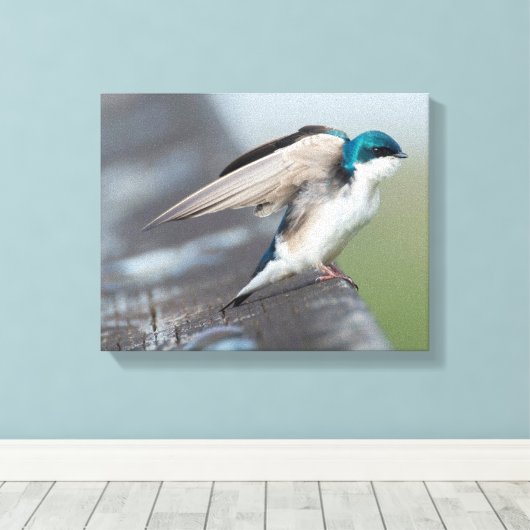 Baumschlupfstrecke Leinwanddruck (Insitu (Holzboden))