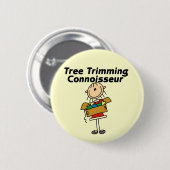 Baumschmuck-Experte T-Shirts und Geschenke Button (Vorne & Hinten)