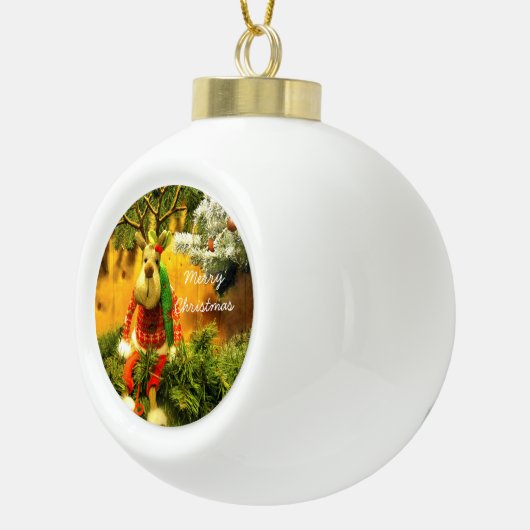 Baumschmuck Keramik Kugel-Ornament (Rechts)