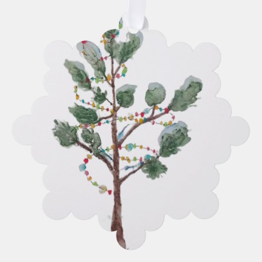 Baumschmuck Ornament Karte (Vorderseite)