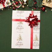 Baumschneecreme mocha Weihnachten Geschenkpapier