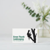 Baumschneiden auf Bäumen | Landflucht Visitenkarte (Stehend Vorderseite)