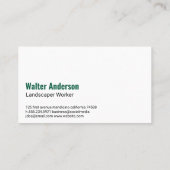 Baumschneiden auf Bäumen | Landflucht Visitenkarte (Rückseite)