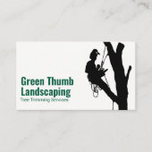 Baumschneiden auf Bäumen | Landflucht Visitenkarte (Vorderseite)