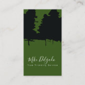 Baumschneiden Landschaften fett Pinienbäume schwar Visitenkarte (Vorderseite)