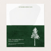 Baumschneiden | Natur im Freien | Landflucht Visitenkarten (Außenseite Aufgefaltet)