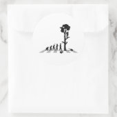 Baumschneider Runder Aufkleber (Tasche)