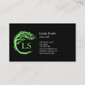 Baumschullehrer Rasenpflege Landschaften Visitenkarte (Rückseite)