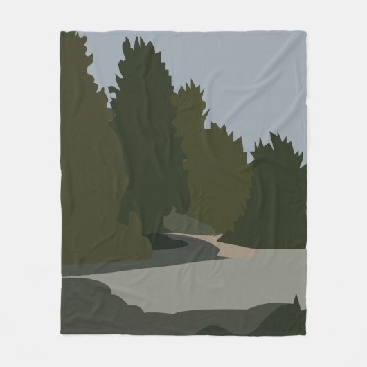 Baumschutzmuster Fleecedecke (Vorderseite)