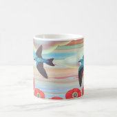 Baumschwalben und -pflaumen kaffeetasse (Mittel)