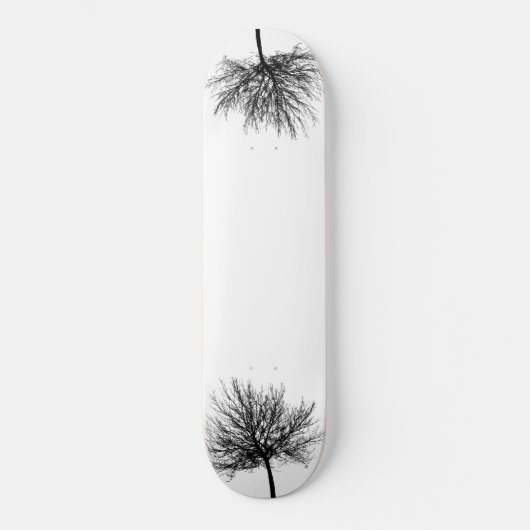 Baumsilhouette Skateboard (Vorderseite)