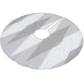 Baumskirt im Mid-Century-Modern-Stil mit grauem Ar Polyester Weihnachtsbaumdecke (Schrägansicht)