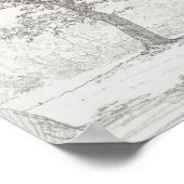 Baumskizze. Vintag Poster (Ecke)