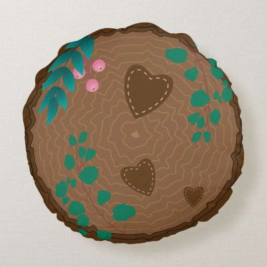 Baumsklave mit Bärensalon Monogram Kissen (Rückseite)