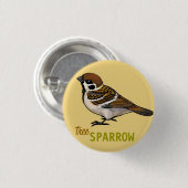 Baumspatz Button (Vorne & Hinten)