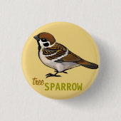 Baumspatz Button (Vorderseite)