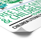 Baumspitzen glänzen und Kinder hören nichts C Poster (Ecke)