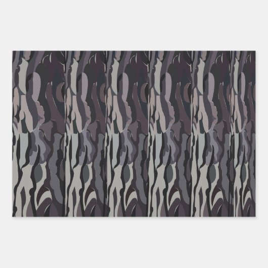 Baumstamm-Hintergrundmuster Geschenkpapier Set (Vorderseite 2)