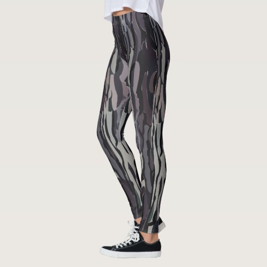 Baumstamm-Hintergrundmuster Leggings (Links)