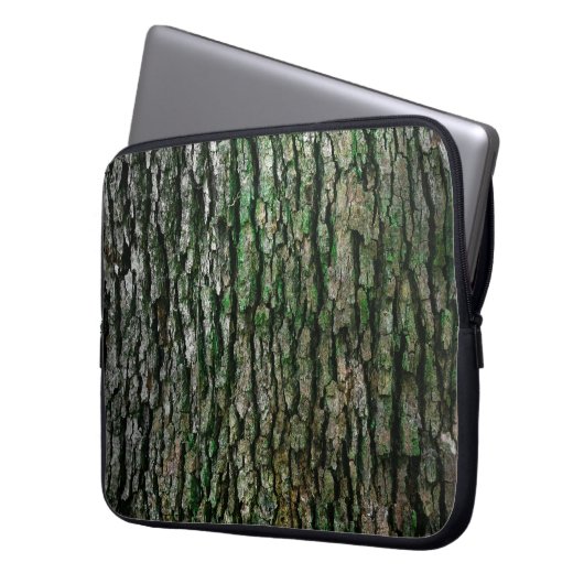 Baumstamm (Holzbrücke) Laptopschutzhülle (Vorderseite Links)