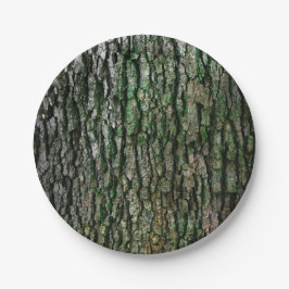 Baumstamm (Holzbrücke) Pappteller