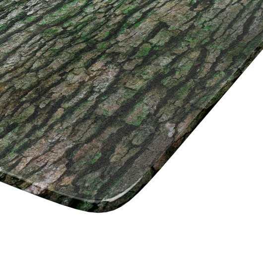 Baumstamm (Holzbrücke) Schneidebrett (Ecke)