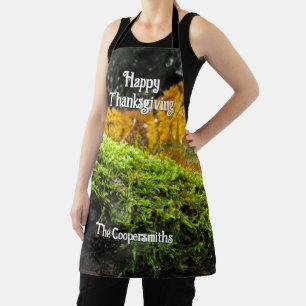 Baumstamm in Lush Moss - Personalisiert Schürze