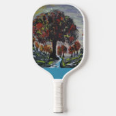 Baumstamm Pickleball Schläger (Vorderseite)
