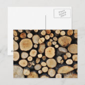 Baumstamm Postkarte (Vorne/Hinten)