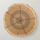 Baumstamm Rundes Kissen (Vorderseite)