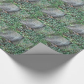 Baumstamm und Efeu im Wald Geschenkpapier (Ecke)