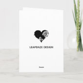 Baumstämme Feiertagskarte (Rückseite)