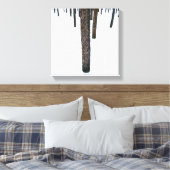 Baumstämme im Schnee Leinwanddruck (Insitu (Schlafzimmer))