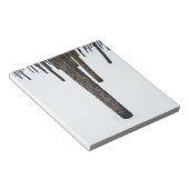 Baumstämme im Schnee Notizblock (angewinkelt)