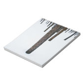 Baumstämme im Schnee Notizblock (Rotiert)