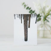 Baumstämme im Schnee Postkarte (Stehend Vorderseite)