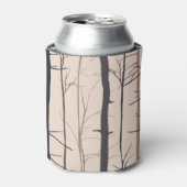 Baumstämme: lebenslose Silhouette. Dosenkühler (Kanne Vorderseite)