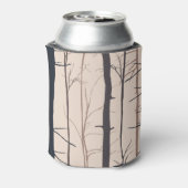 Baumstämme: lebenslose Silhouette. Dosenkühler (Kanne Rückseite)