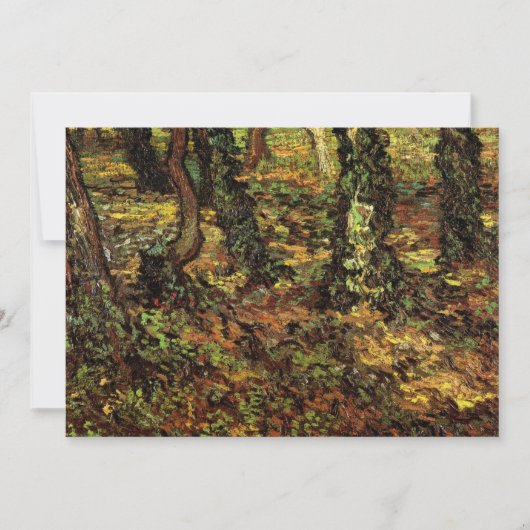 Baumstämme mit Efeu von Vincent van Gogh (Vorderseite)