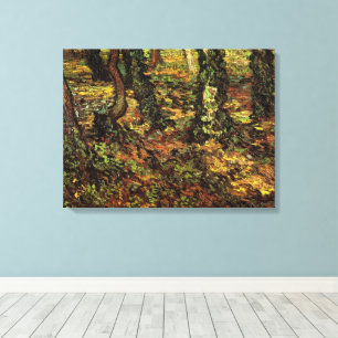 Baumstämme mit Efeu von Vincent van Gogh Leinwanddruck