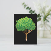Baumstift Inspiration Natur Lover Artist Postkarte (Stehend Vorderseite)