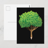 Baumstift Inspiration Natur Lover Artist Postkarte (Vorne/Hinten)